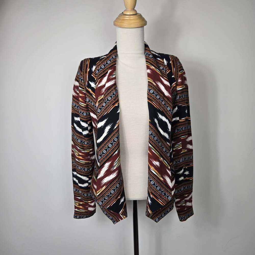 Twelfth Street Cynthia Vincent Tribal Ikat Blazer Boho Southwestern Jacket 2